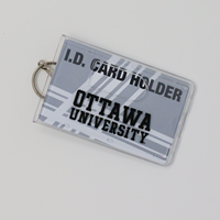 OUKS Keychain Plastic ID/Card Holder