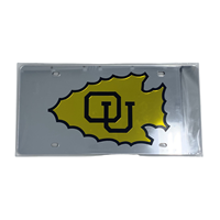 OUKS Auto License Plate Mulicolor Inlaid