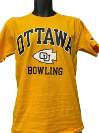 OUKS 21 Athletics Short-Sleeve Gold Bowling Tee