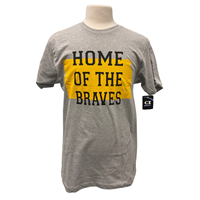 OUKS Short-Sleeve Heather Grey Home of the Braves Tee