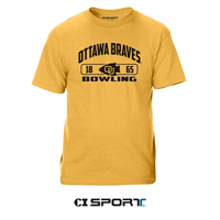 OUKS Athletics Short-Sleeve Gold Bowling Tee